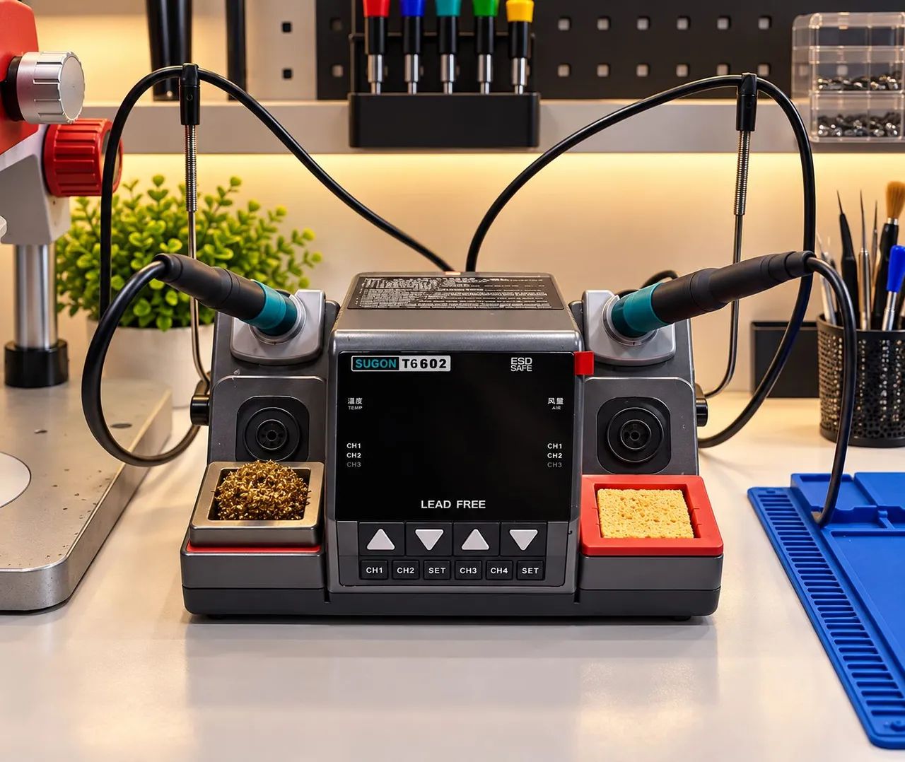 Kit bancada premiam,estacao+ microscópio