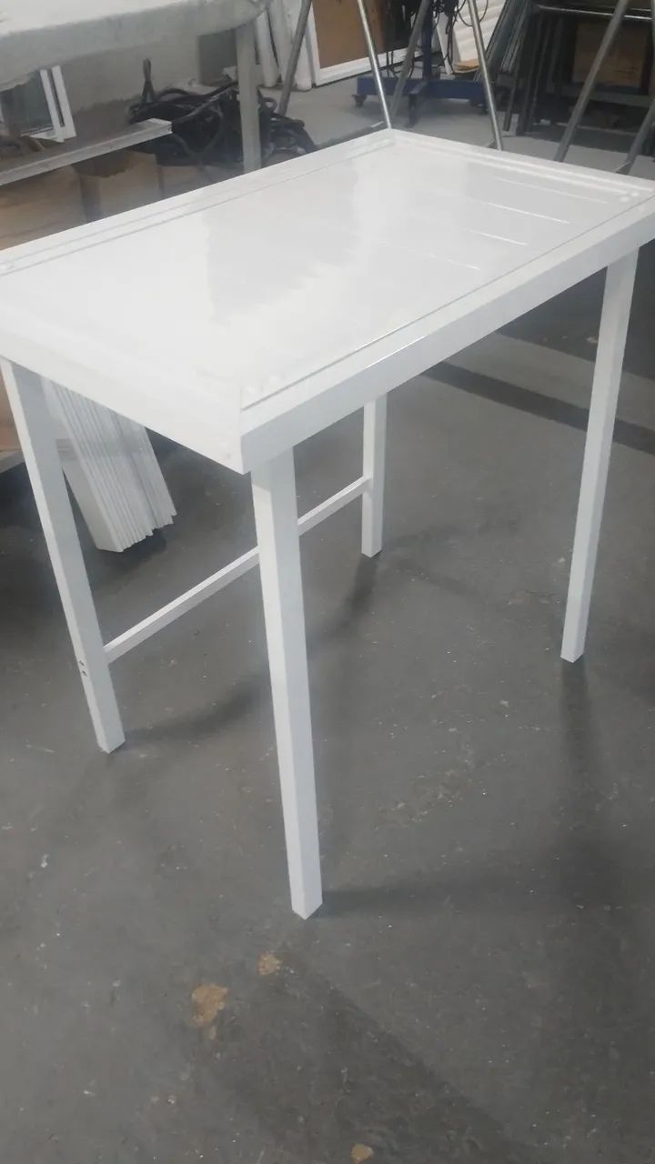 Mesa de alumínio branco  - Foto 2