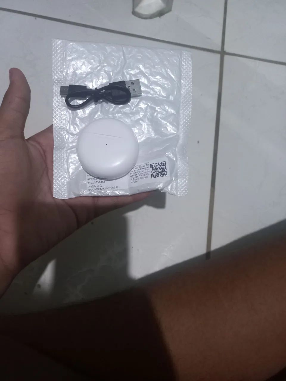 Fone sem fio TWS novo