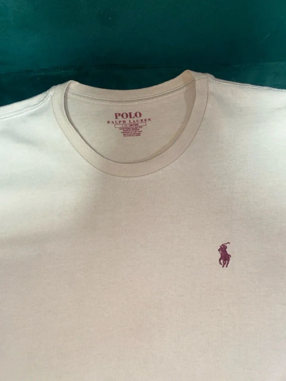 Camisa ralph Lauren bege  - Foto 4