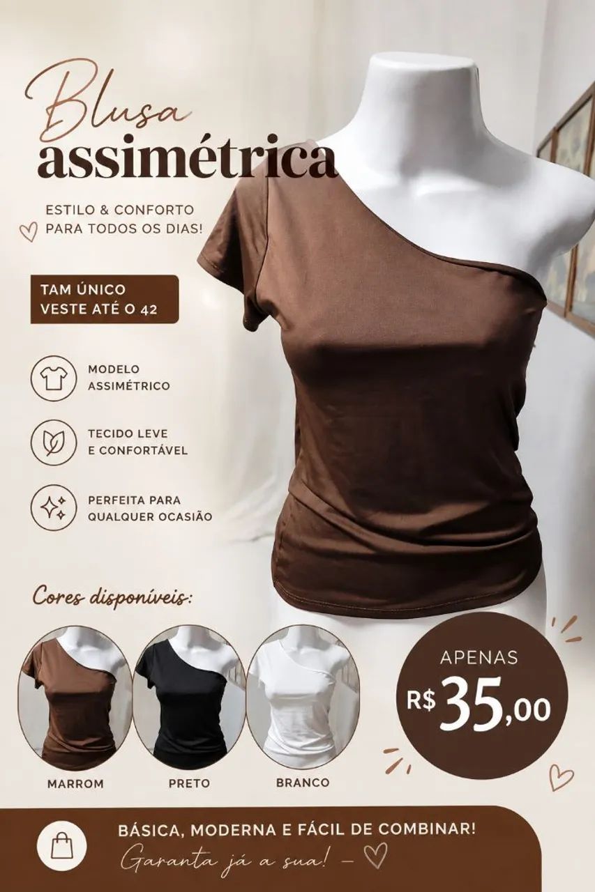 CAMISA MASCULINA ALGODÃO PREMIUM  - Foto 2