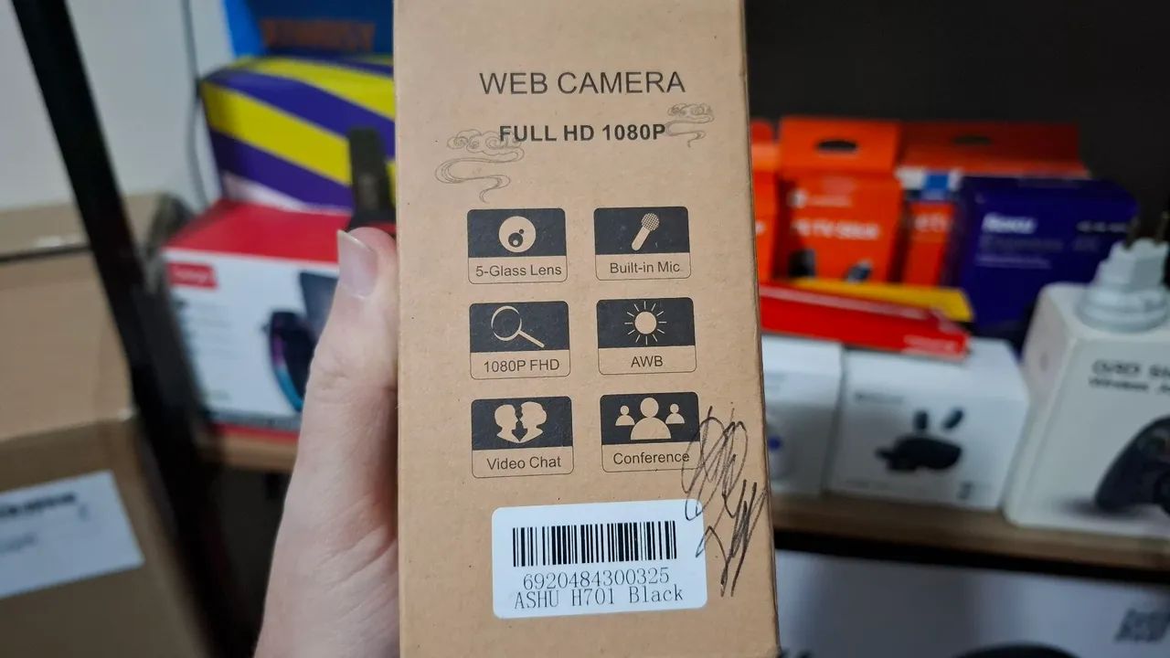 Webcam Full HD 1080p compatível com: Windows 10,8,7,XP e Mac OS X. - Foto 3