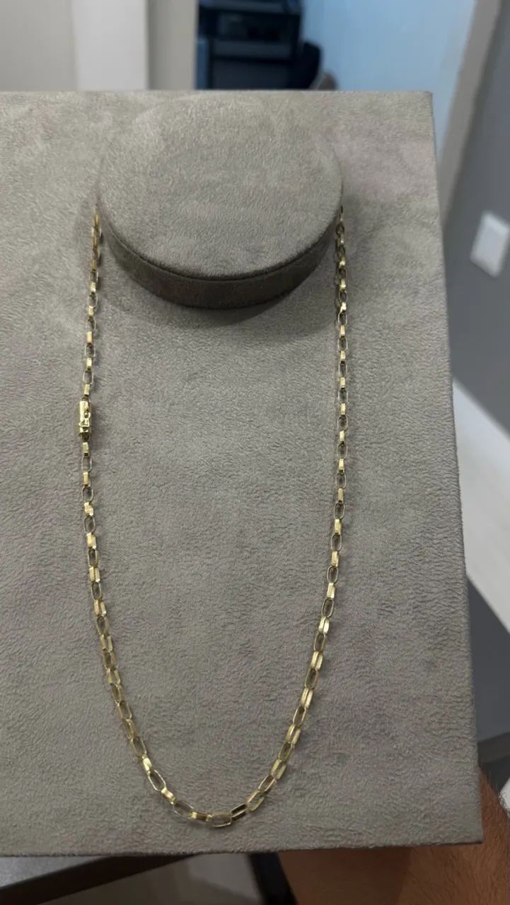 corrente de ouro 18k nova sem uso 