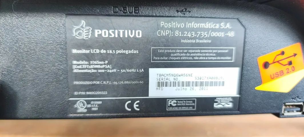 Monitor Positivo 60HZ 18POL - Foto 3