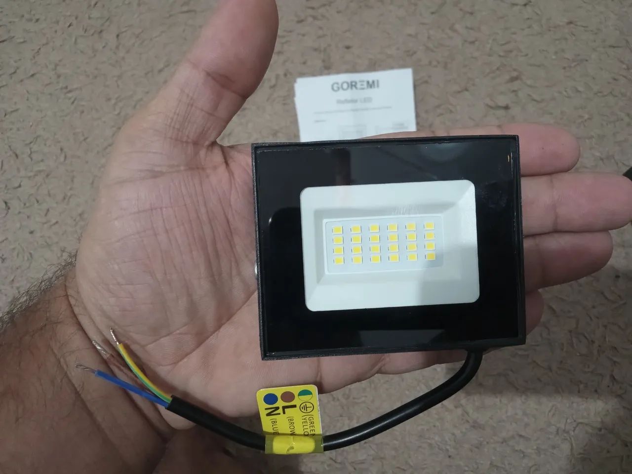 Refletor 220v 100w Leds branco  - Foto 2
