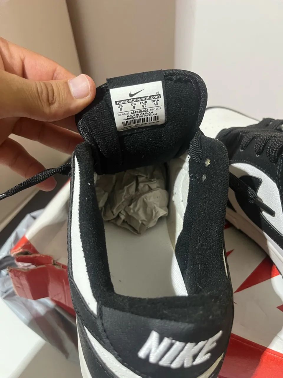 Nike dunk panda. N 40  - Foto 3
