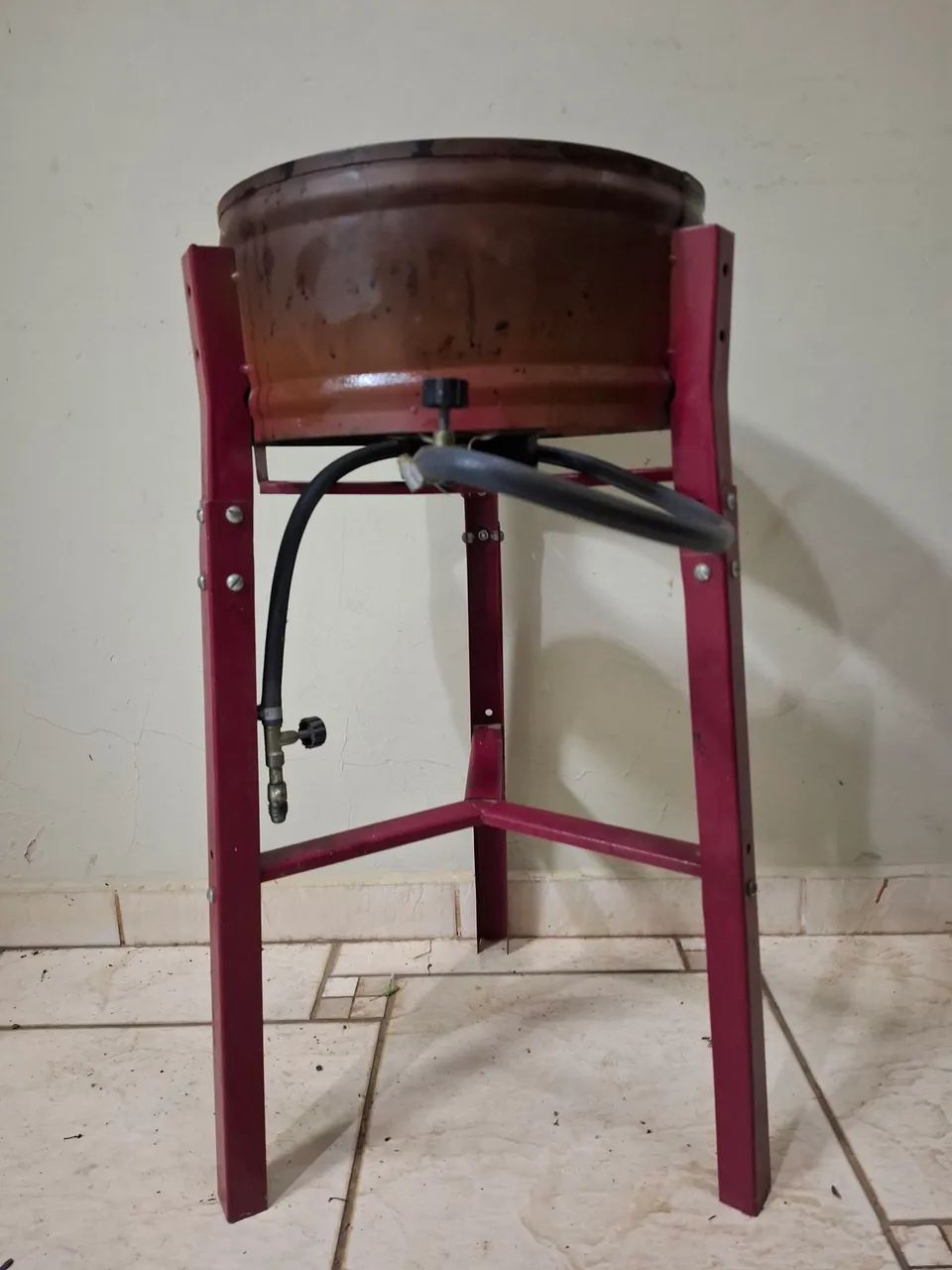 Fogareiro Tripé aço, alta pressão