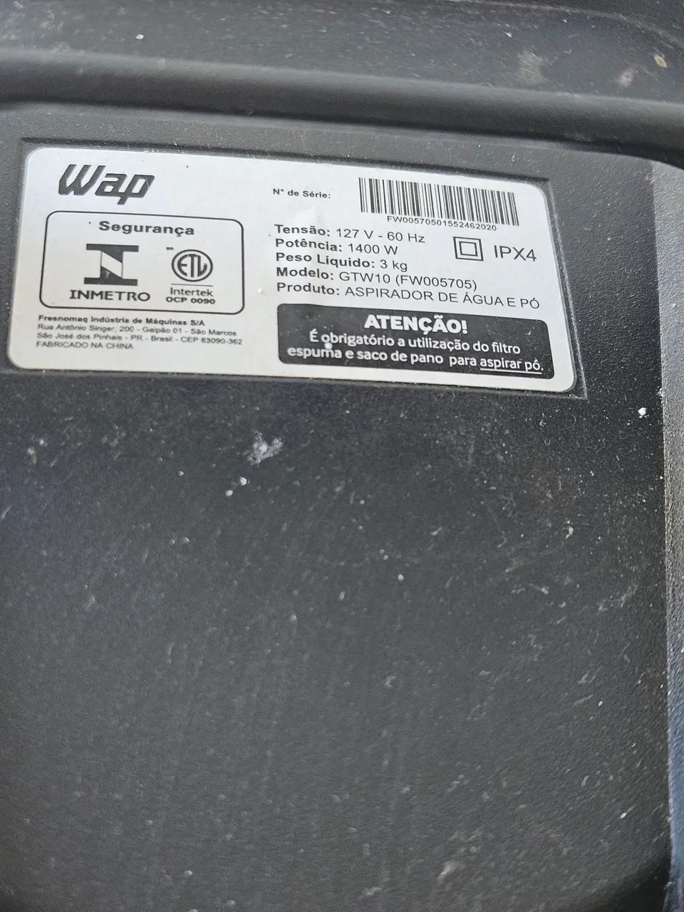 Aspirador de Pó e Água Wap - Foto 3