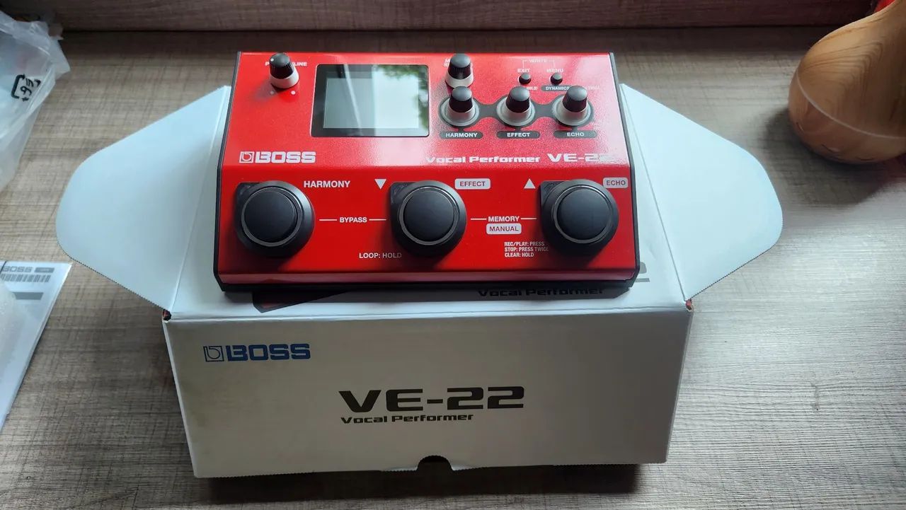 Pedal de Voz BOSS VE-22 Vocal Performer - Novo na Caixa (Importado) + FRETE GRÁTIS