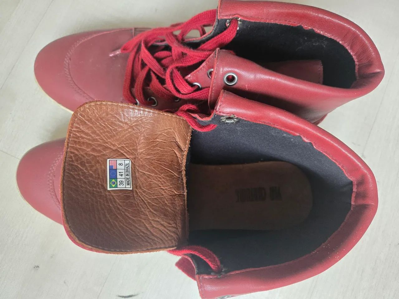 Bota vermelha 39 - Foto 4