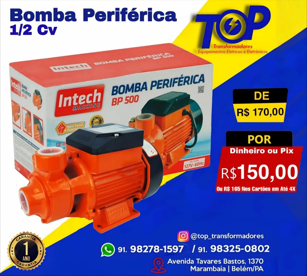 Bomba periférica 1/2 CV 1