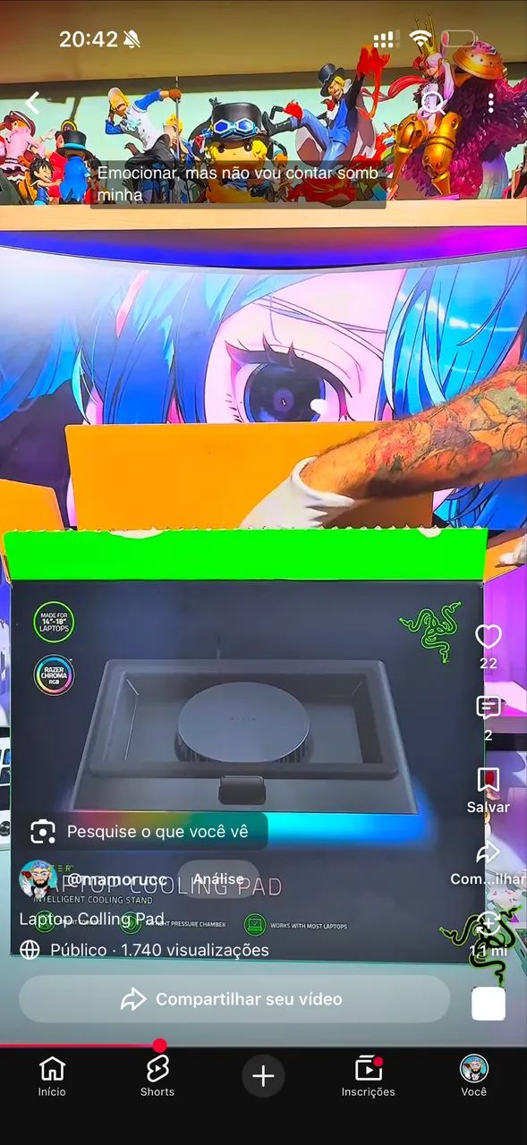 Razer Cooling air notebook