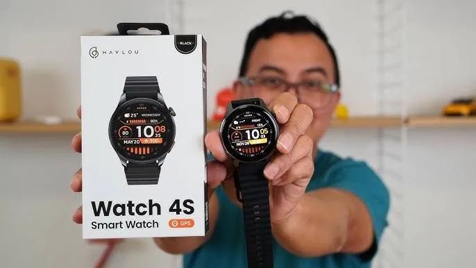 Smartwatch haylou watch 4s preto - Foto 4
