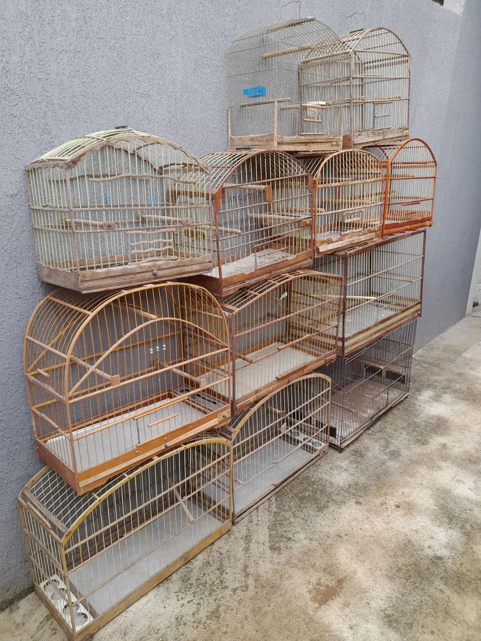 Gaiolas de 40 a 180 reais 