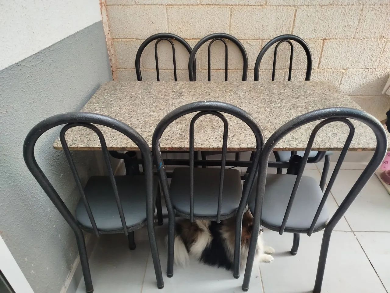 Mesa com 6 cadeiras 