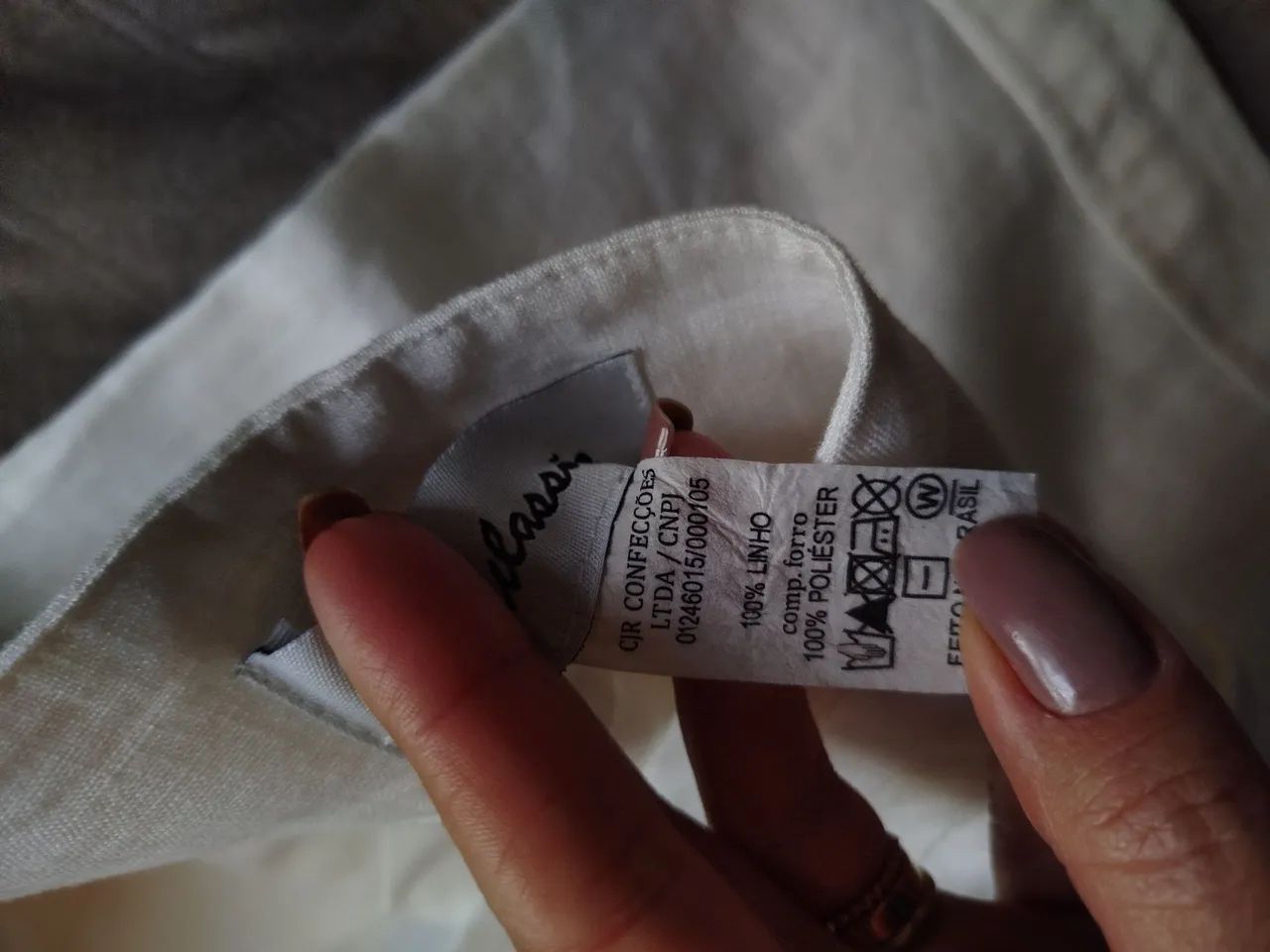 Short alfaiataria branco 36 - Foto 5