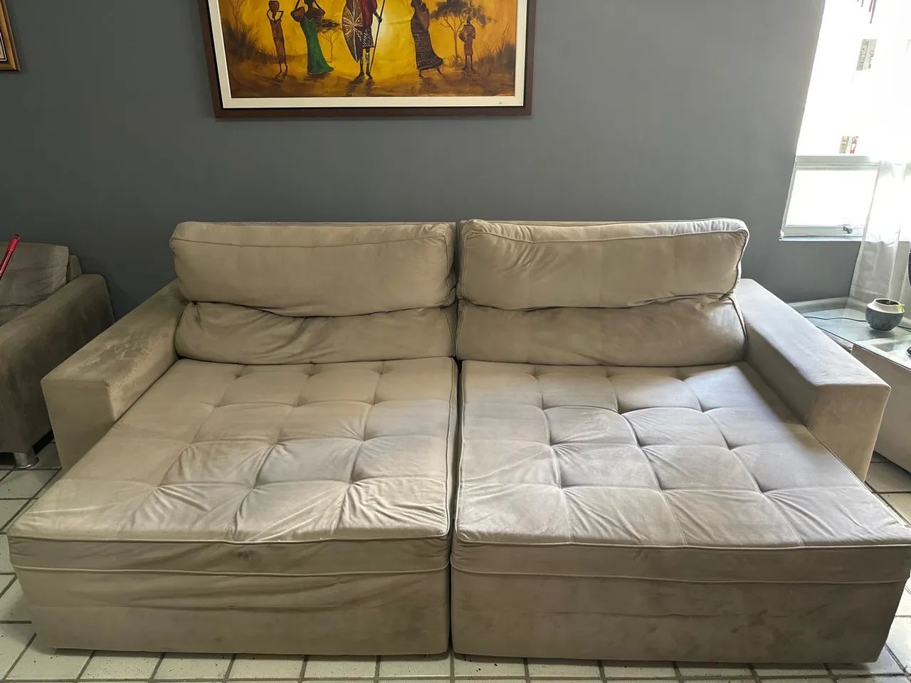 Sofá 4 lugares retrátil  - Foto 4