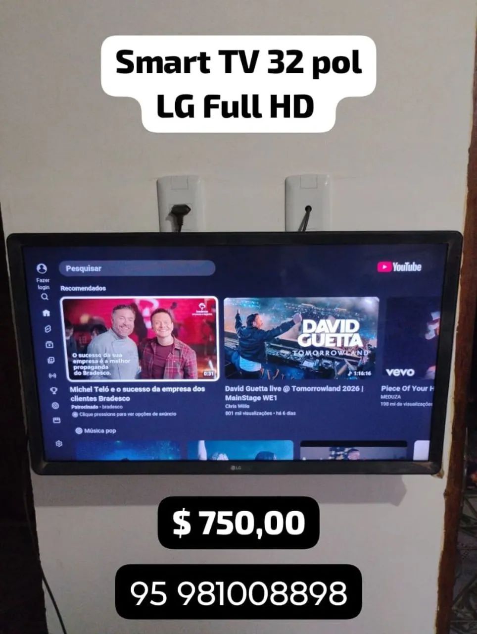 Smart TV 32 polegadas LG Full HD - Foto 5