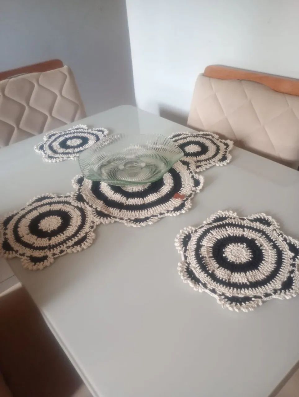 Jogo de mesa croché  - Foto 2