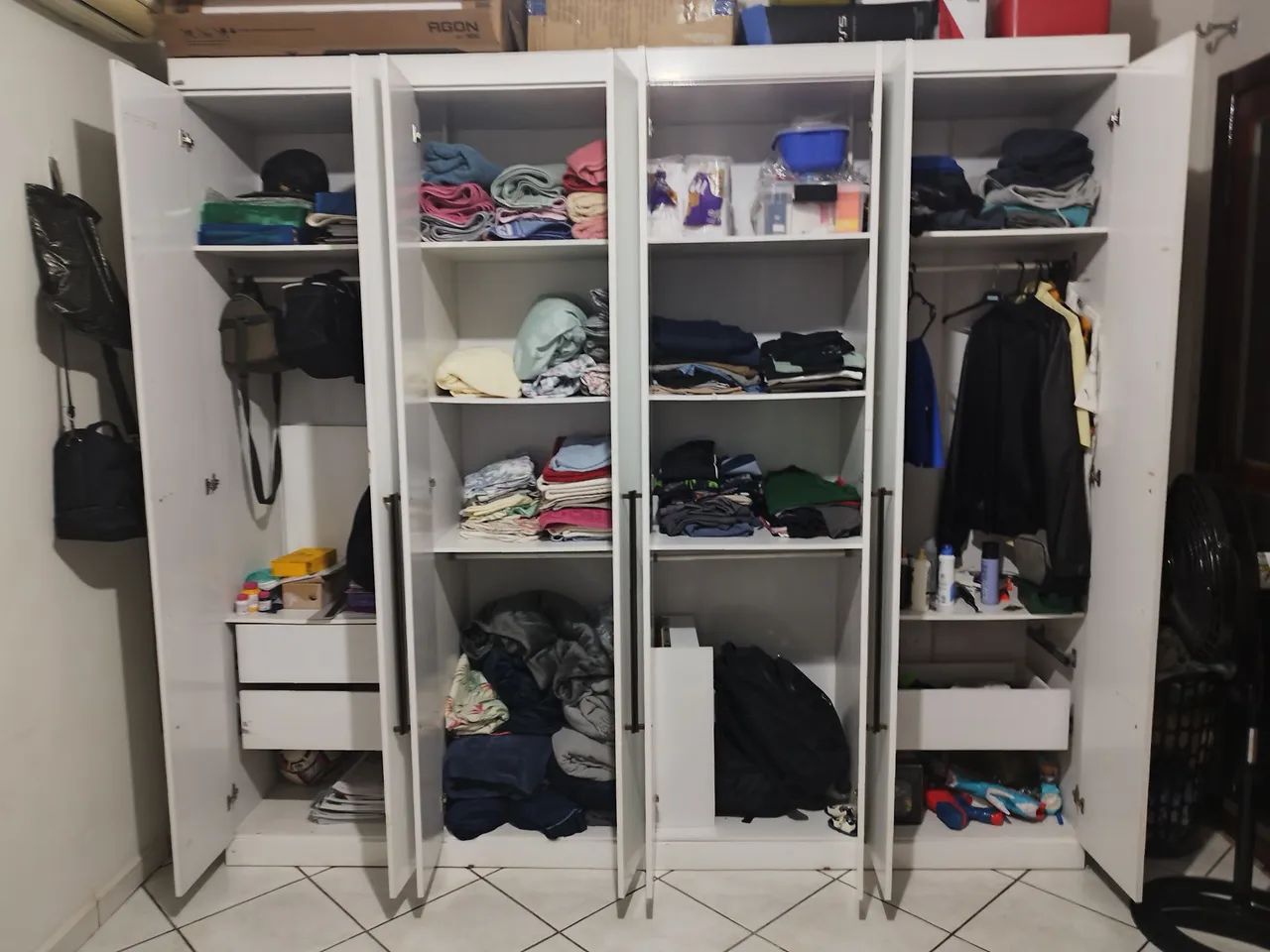 Guarda Roupa de Casal Branco - Foto 2