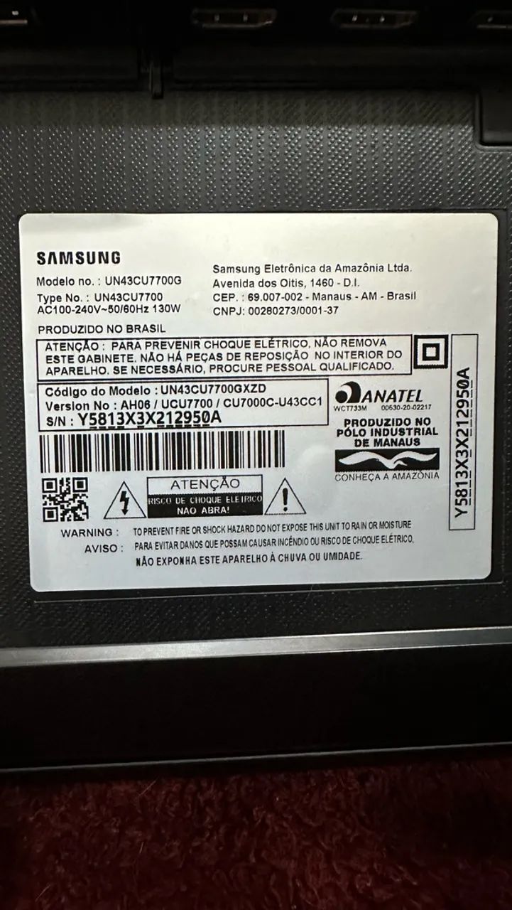 Smart TV 43" Samsung Crystal UHD 4K- Impecável - Foto 4