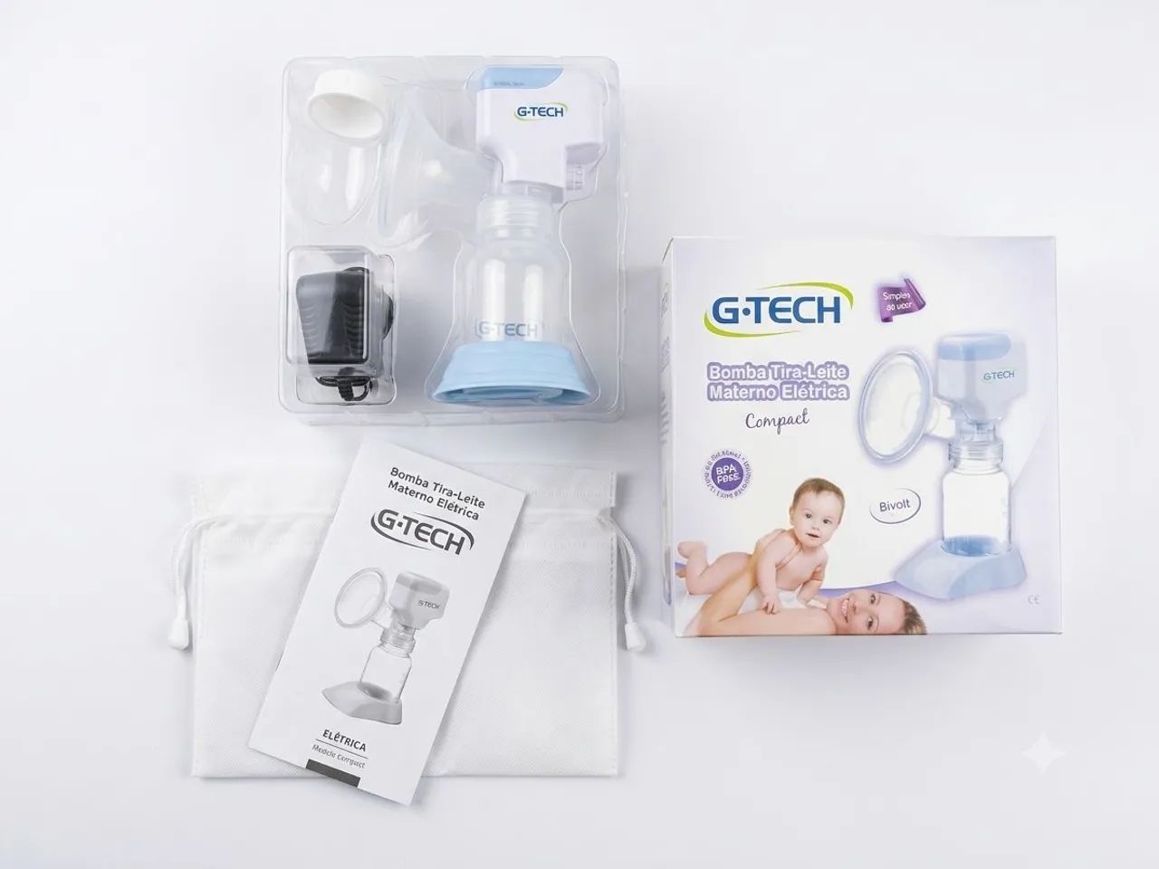 Bomba Tira Leite Elétrica Compact - G-Tech
