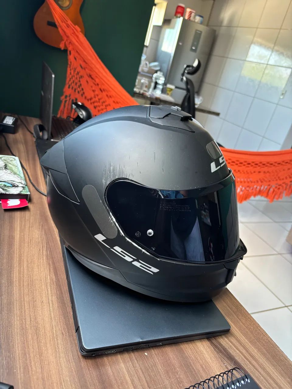 Capacete LS2 stream 2 - Seminovo  - Foto 4