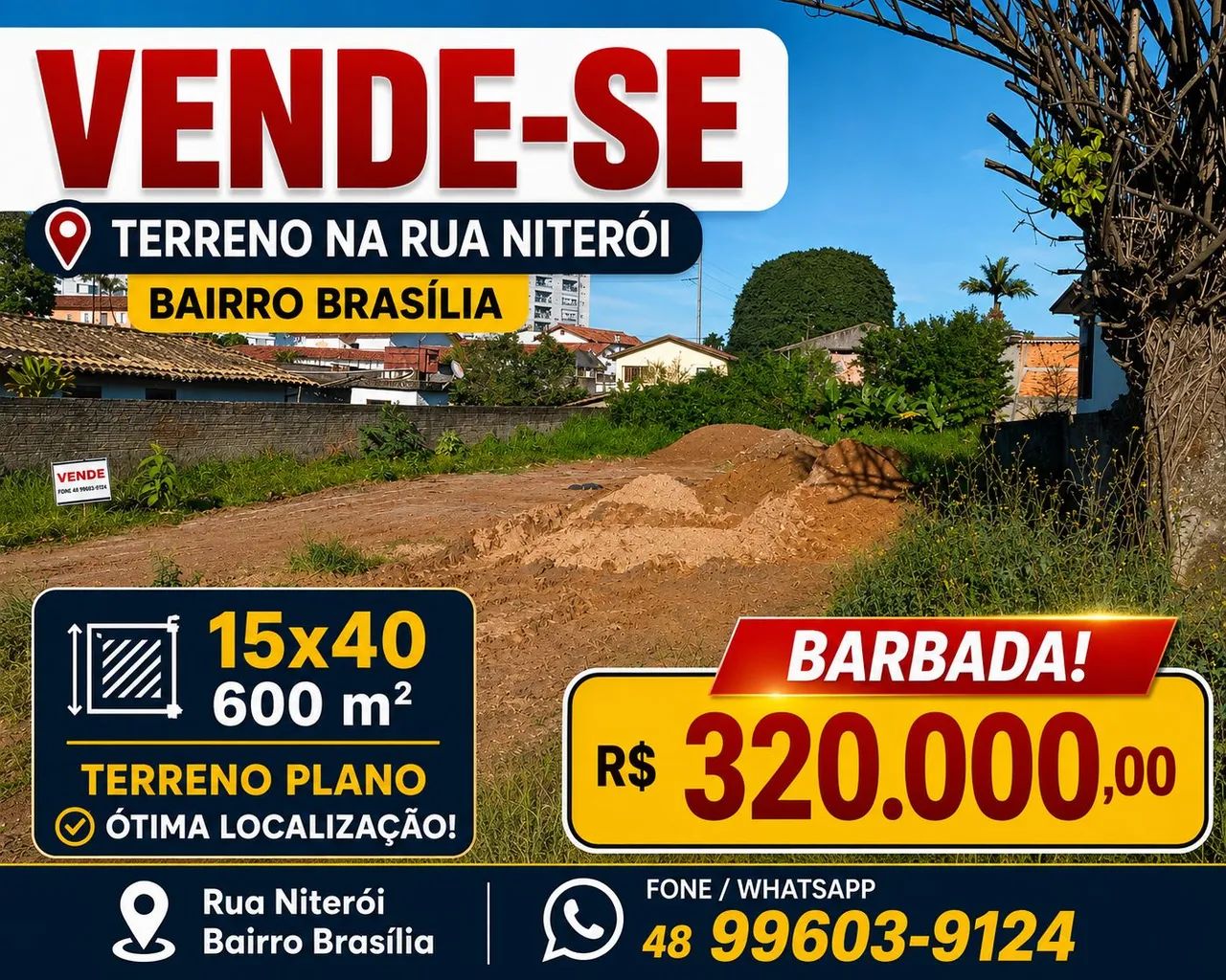 Terreno Bairro Brasília Criciúma SC