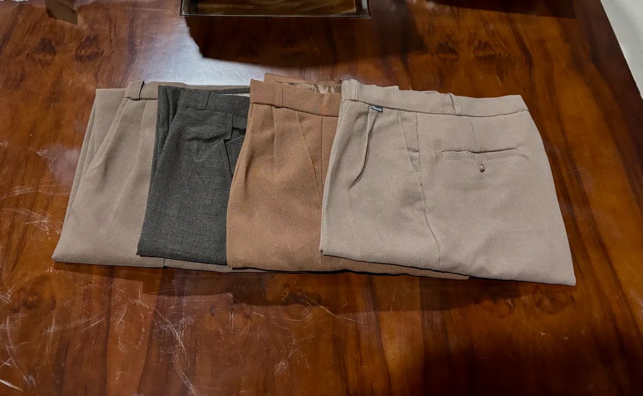 Queima de estoque com 186 peças: Calça social tradicional masculina infantil 2