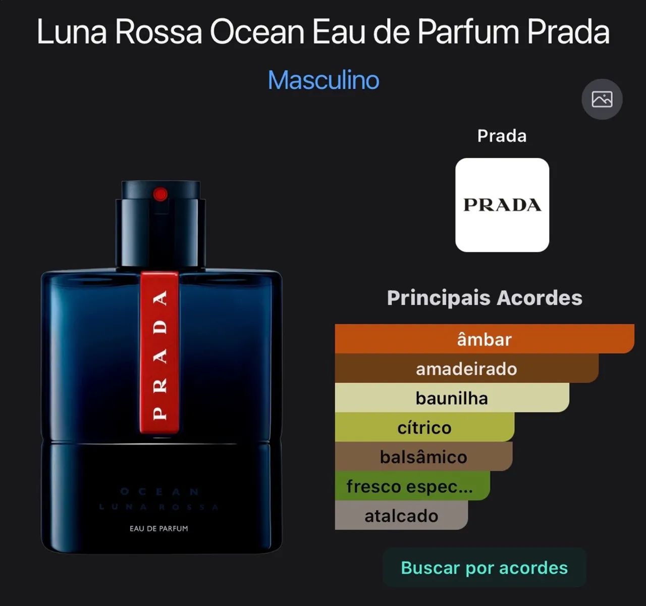 Perfume Luna Rossa Ocean Eau de Parfum  Prada - Foto 3