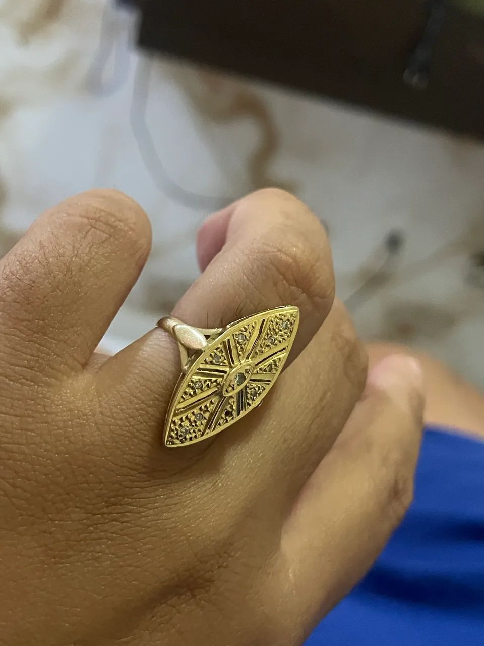 Marquise de ouro 18k - Foto 3