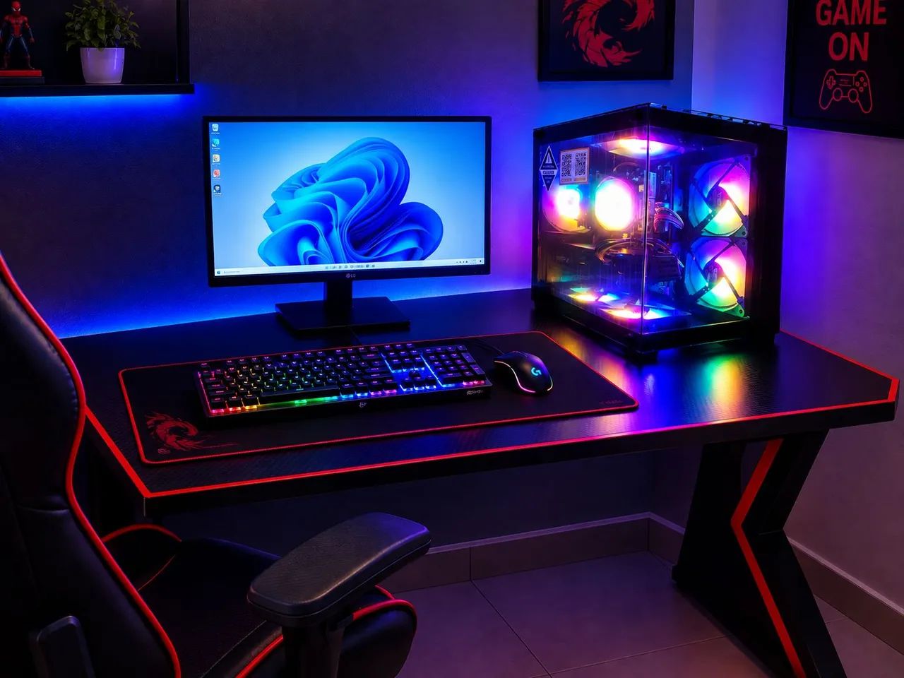 PC gamer Ryzen 7 com acessórios  - Foto 2