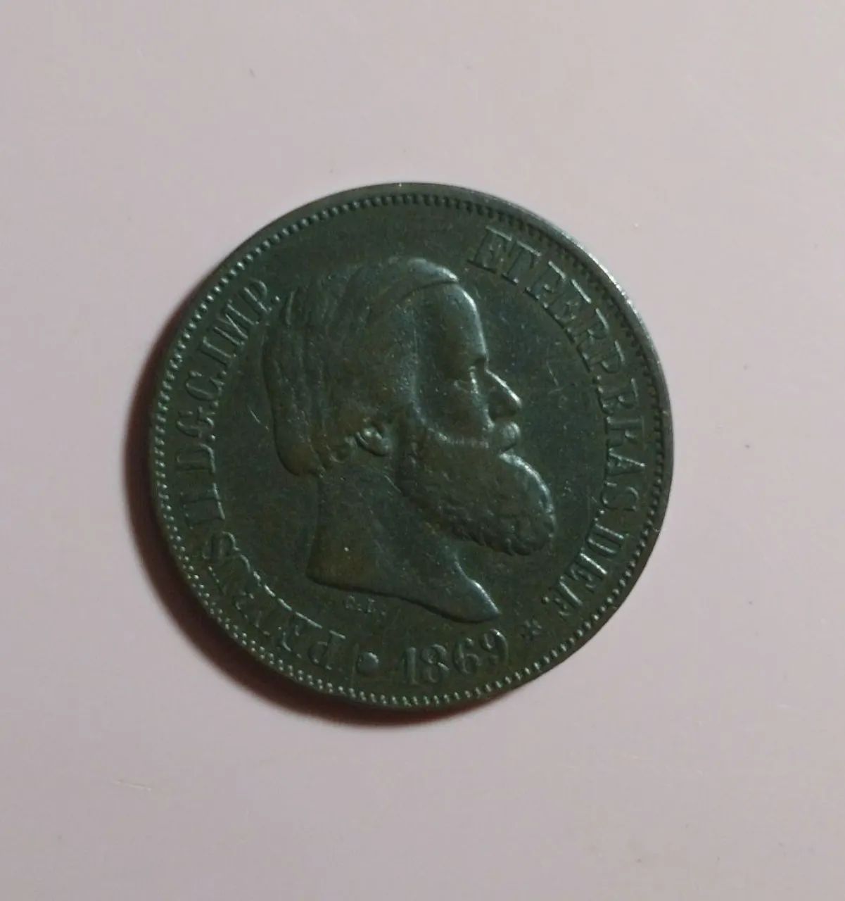 Moeda 20 Réis 1.869