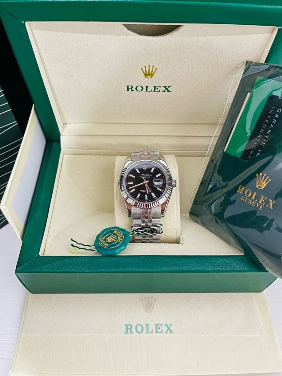 Rolex Datejust visor preto linha premium AAA +Suiço Automático  - Foto 3