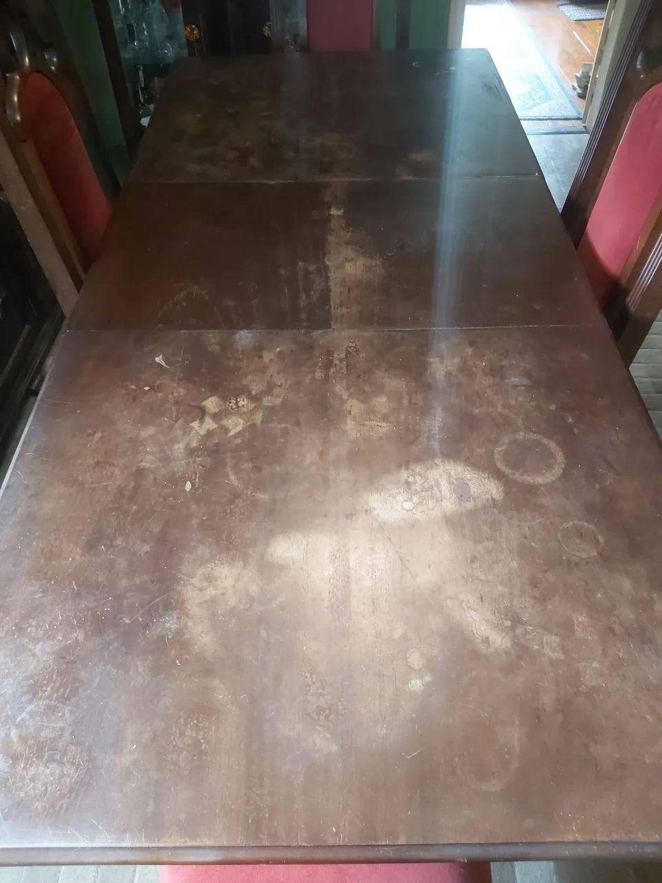 CONJUNTO Mesa + Arca usadas de Imbuia  - Foto 4
