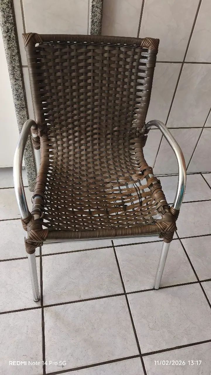 Cadeiras de alumínio 