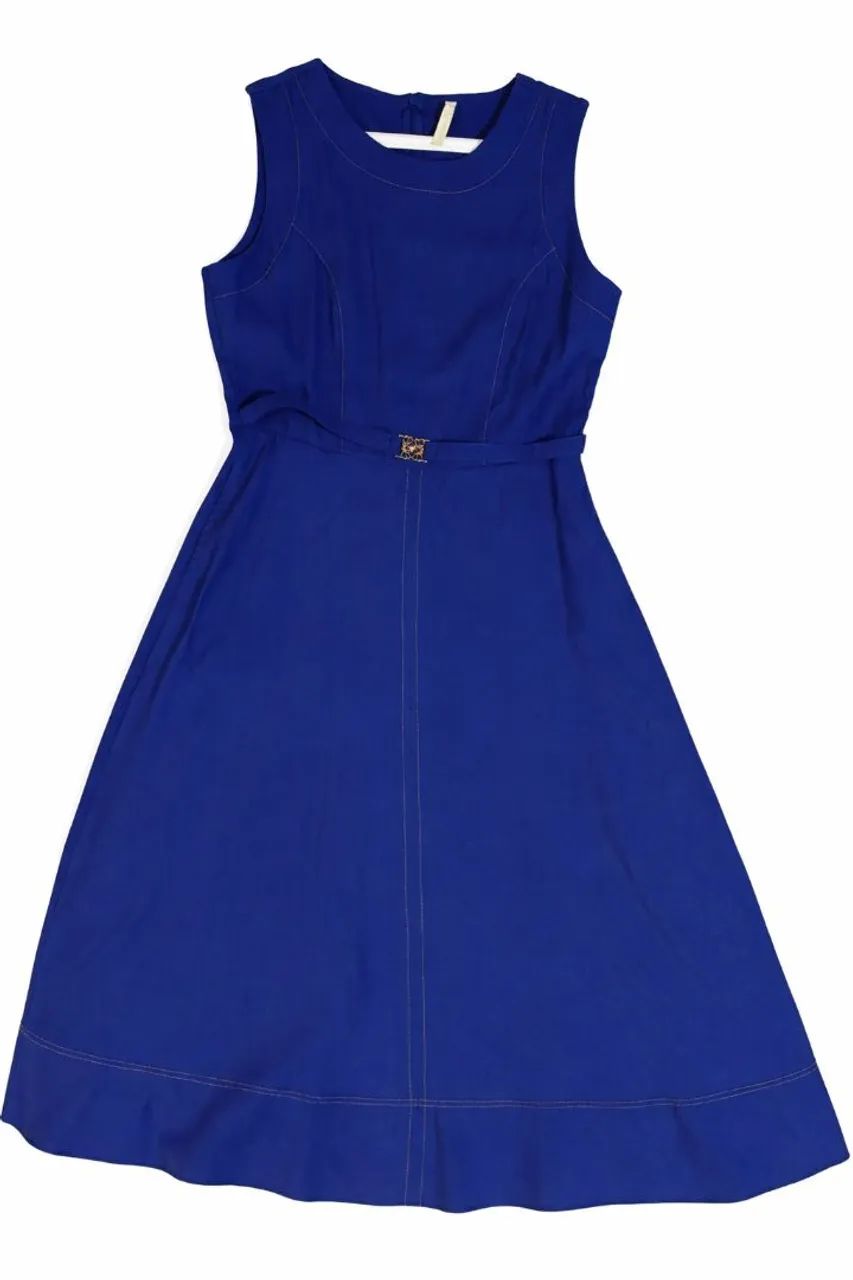 Vestido alfaiataria azul - Tam. M 