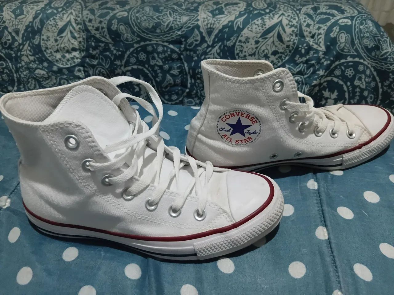 Tênis All Star Converse Branco Cano Alto Original - Foto 2