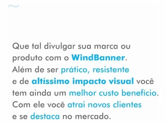 Wind Banner 2,8m (Divulgação / Midia) WindBanner - Foto 3