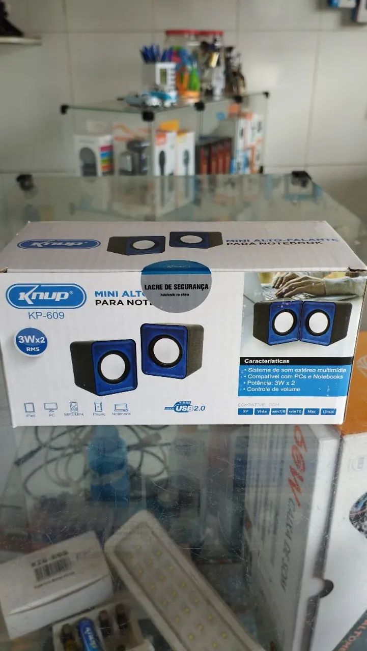 Caixinha de som para Notebook e PC