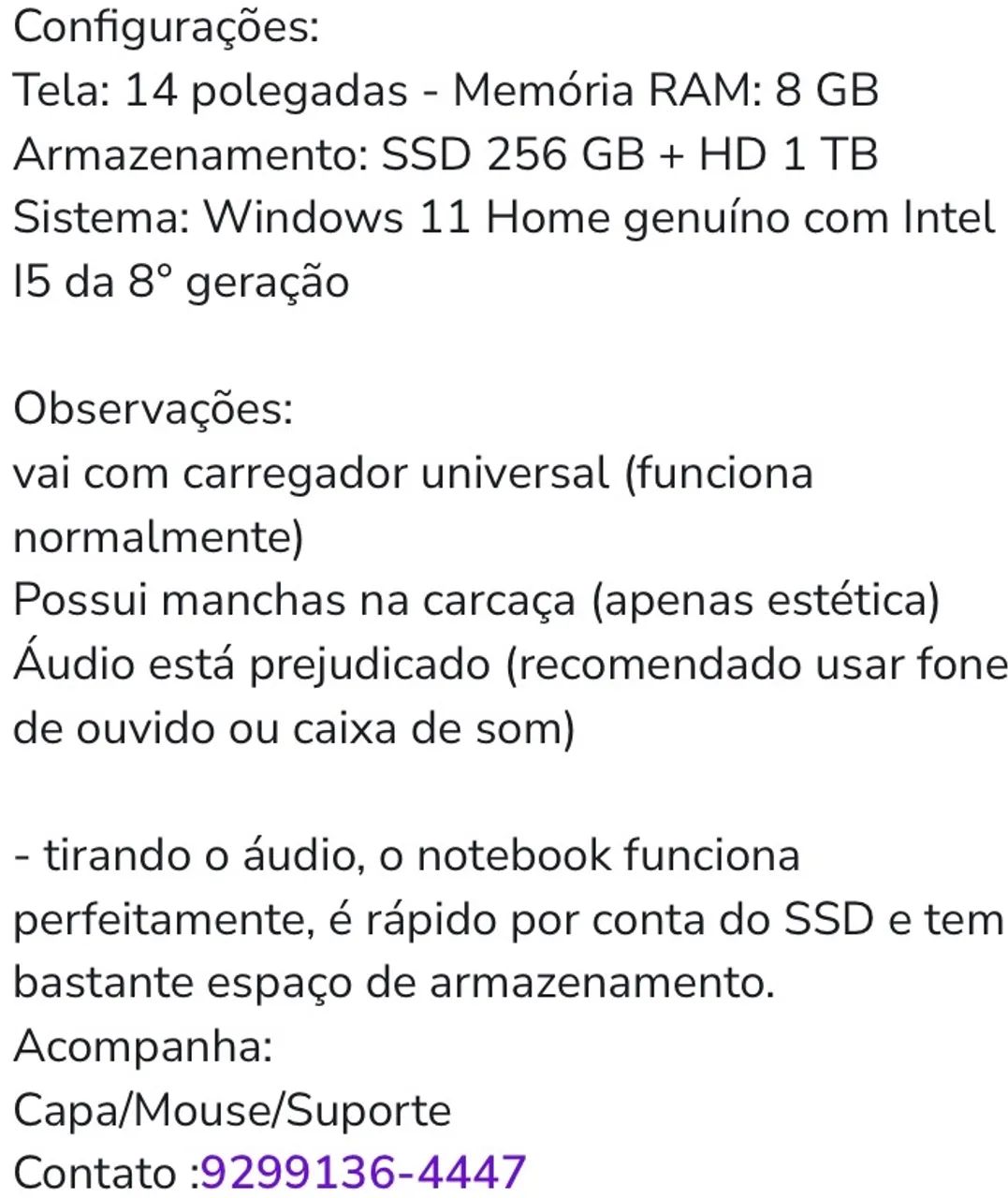 Notebook lenovo ideapad 330s - Foto 2