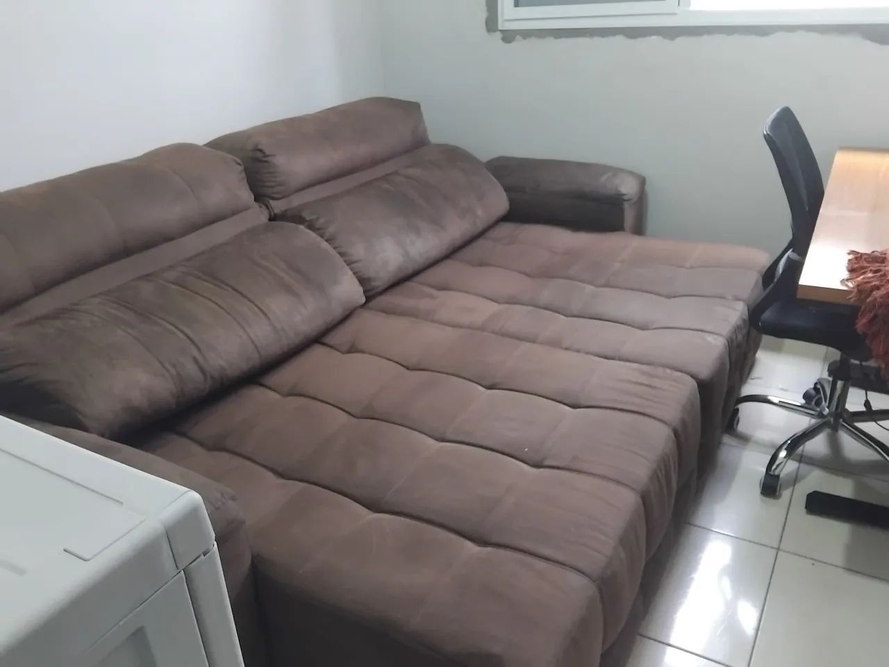 Sofá / Sofá retrátil marrom  - Foto 3