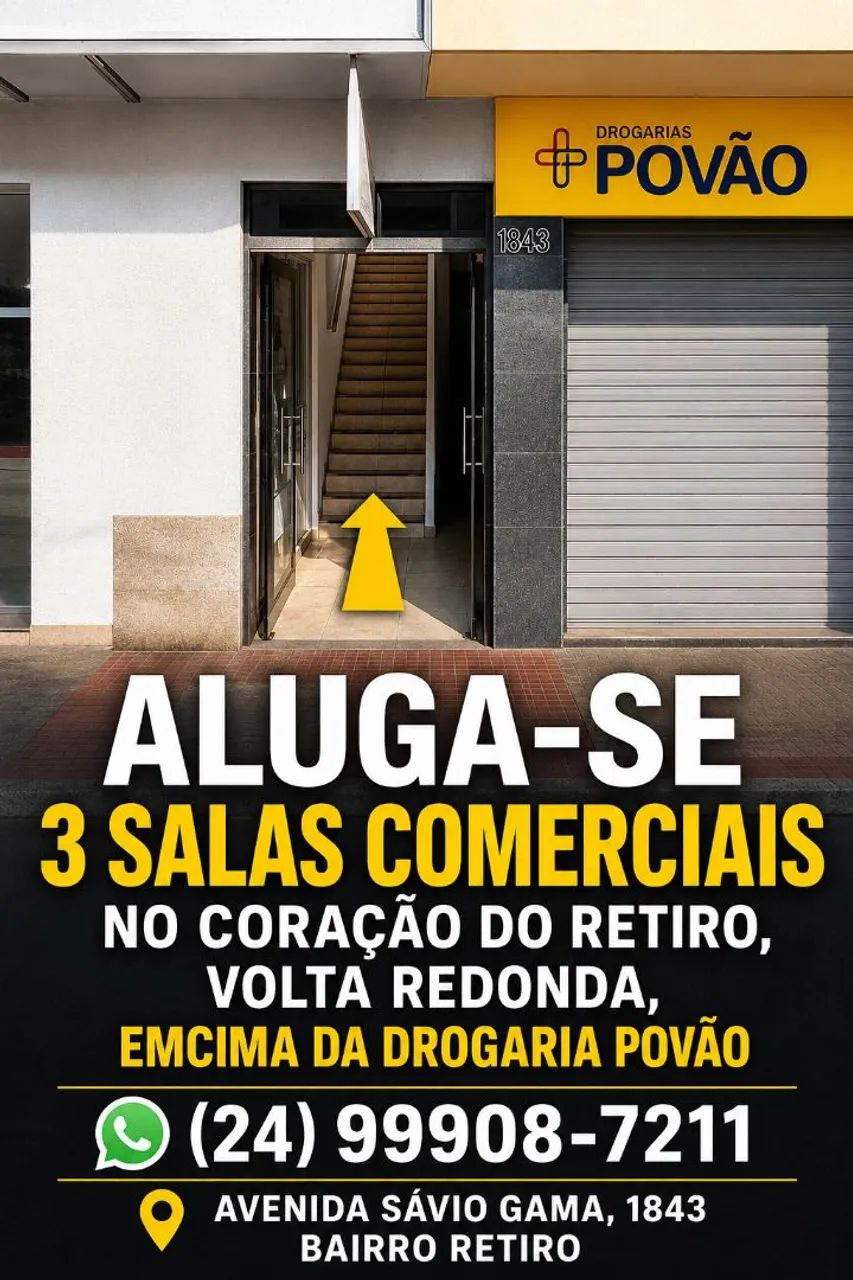 ALUGA-SE 3 SALAS COMERCIAIS 