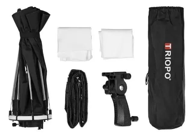 Octabox Triopo 65 Cm Speedlight Com Grid - Foto 5