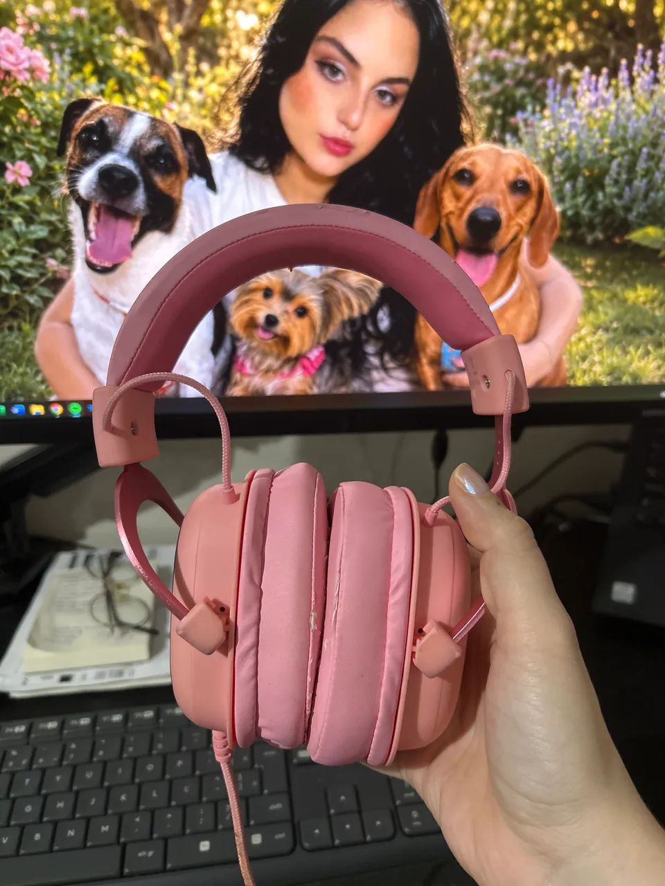 Headset Havit Rosa - Usado - Foto 4