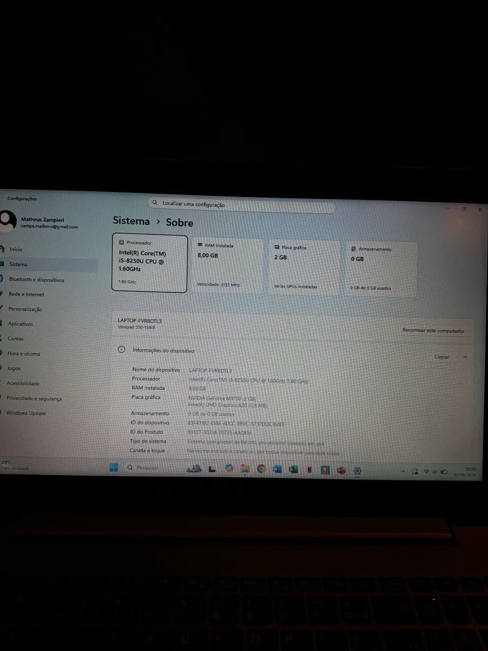 Notebook Lenovo com Placa Nvidia - Foto 3