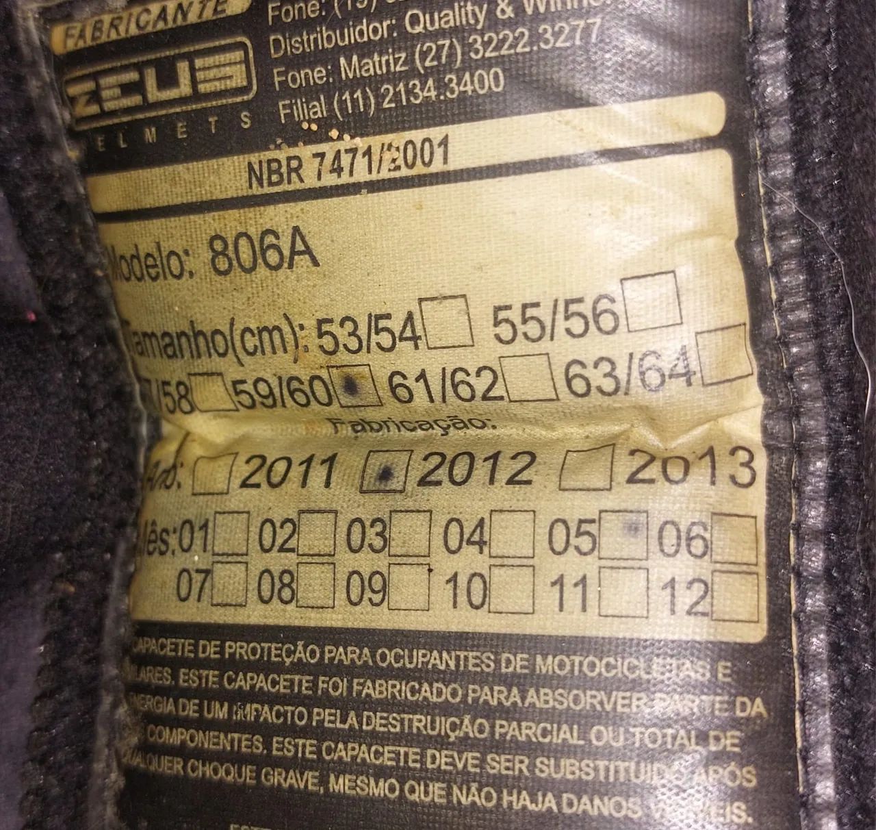 Capacete Zeus 806a 59/60 - Foto 4
