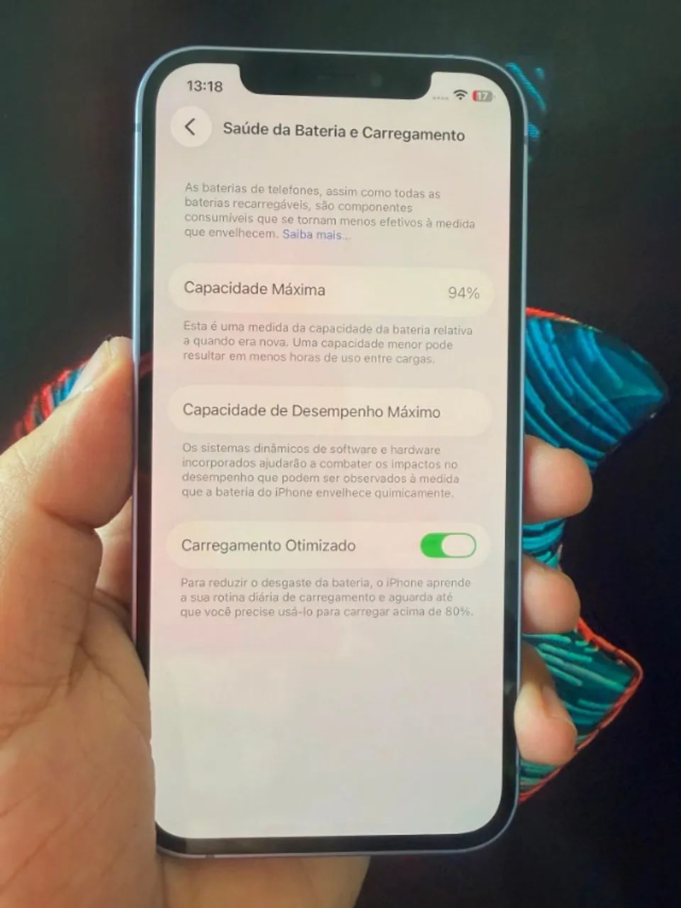 ? iPhone 12 Azul 128GB | Cor Exclusiva NOTA FISCAL  - Foto 3