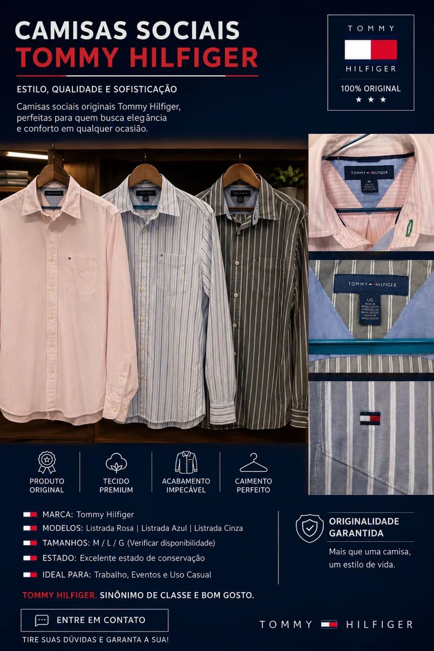 Camisa social da Tommy Hilfiger