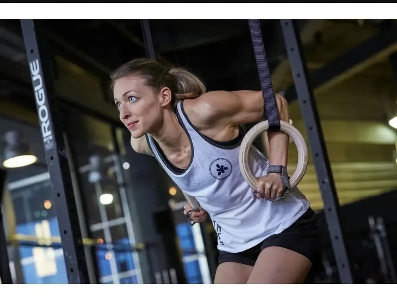 Argola Madeira Crossfit Suspensa Olimpica M1 Fitness - Foto 6